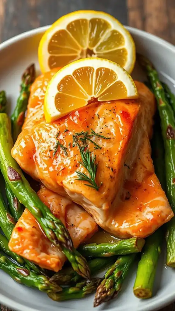 zesty microwave cooked salmon