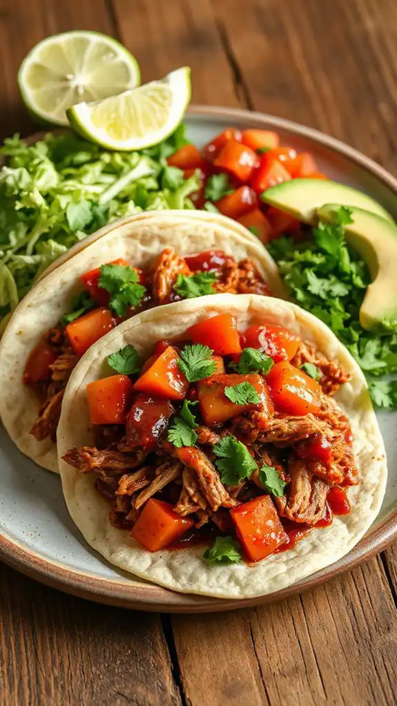zesty pulled pork tacos