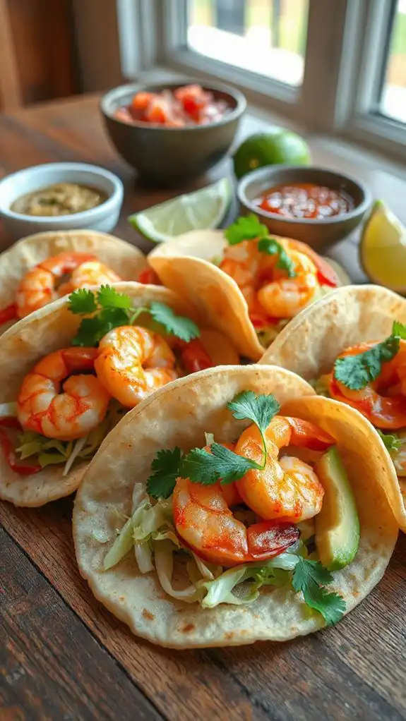 zesty shrimp filled tortillas zesty shrimp filled tortillas