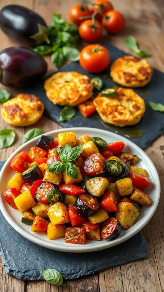 zesty vegetable dish served