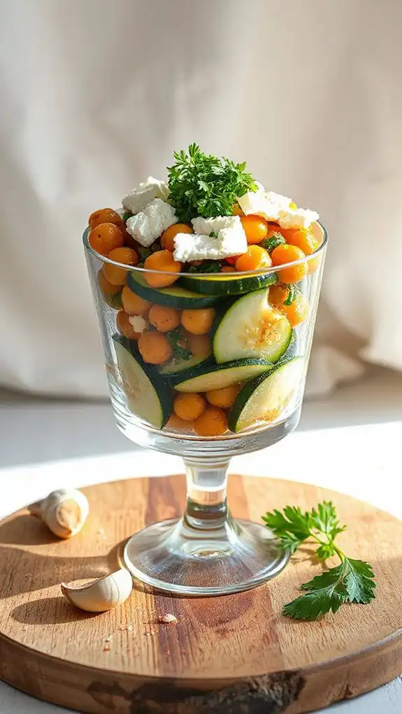 zucchini and chickpeas dish