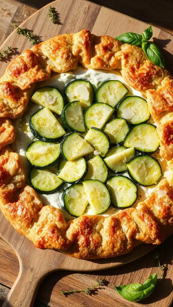 zucchini and ricotta pastry