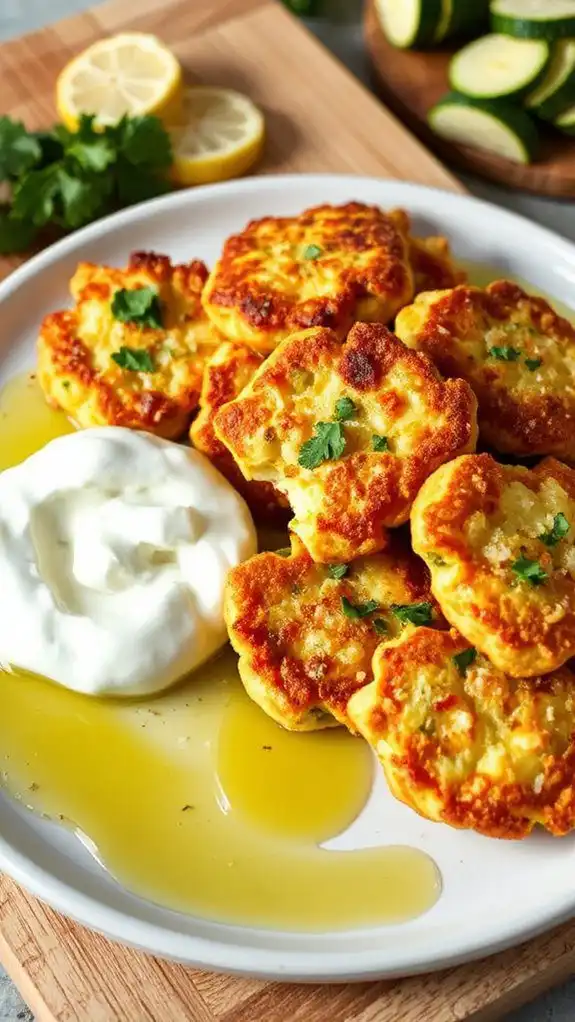 zucchini cheese fritters recipe