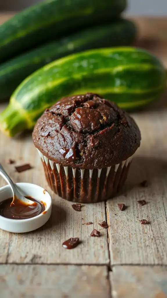zucchini chocolate muffin recipe