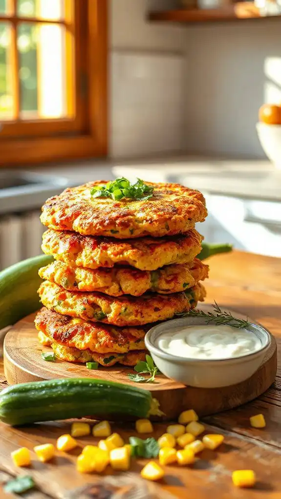 zucchini corn fritters recipe