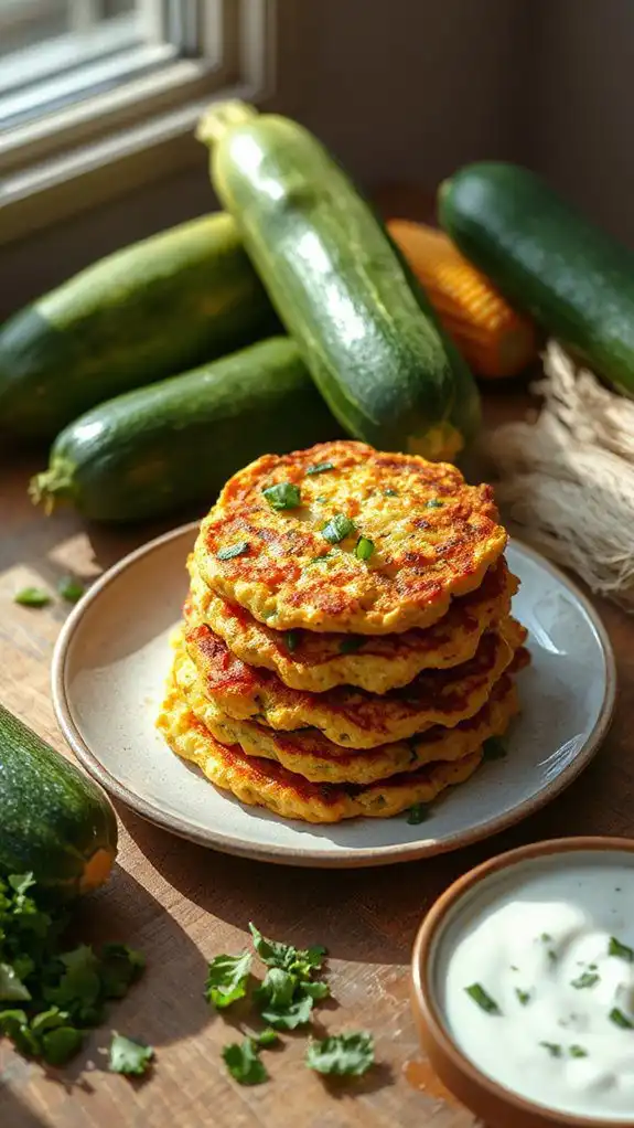 zucchini corn fritters recipe