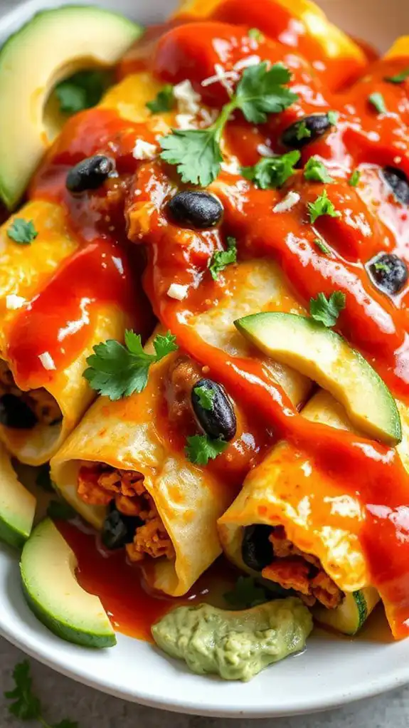 zucchini filled enchiladas recipe