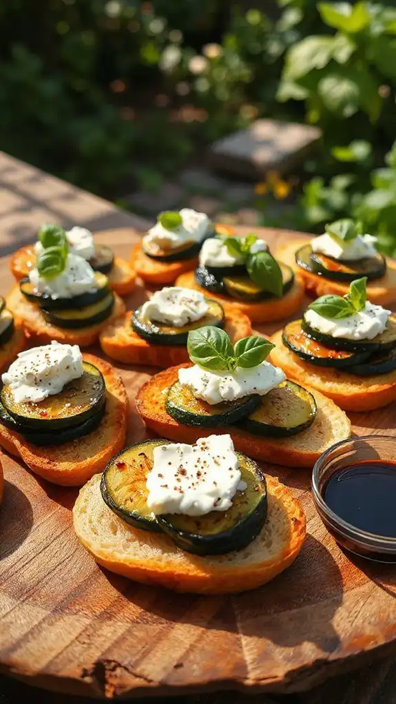 zucchini goat cheese appetizer