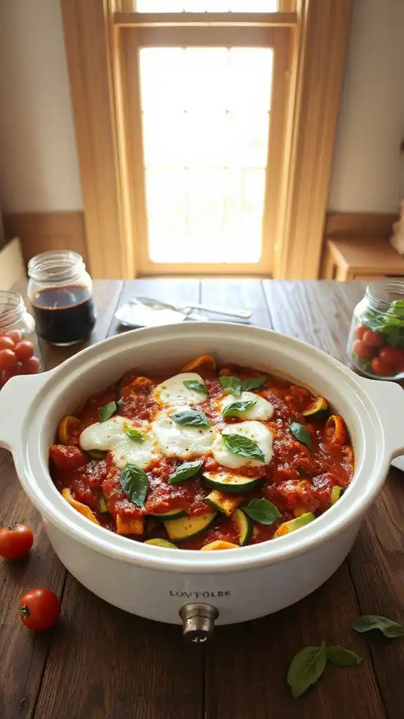 zucchini layered vegetable dish