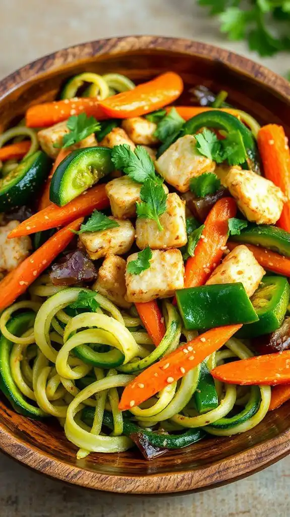 zucchini noodle stir fry recipe