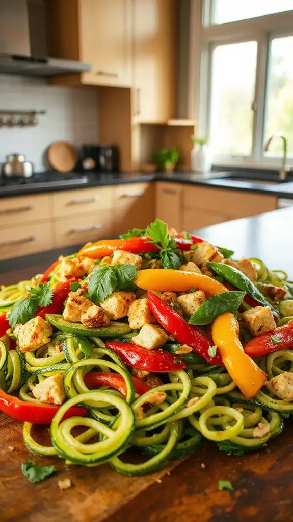 zucchini noodle stir fry recipe