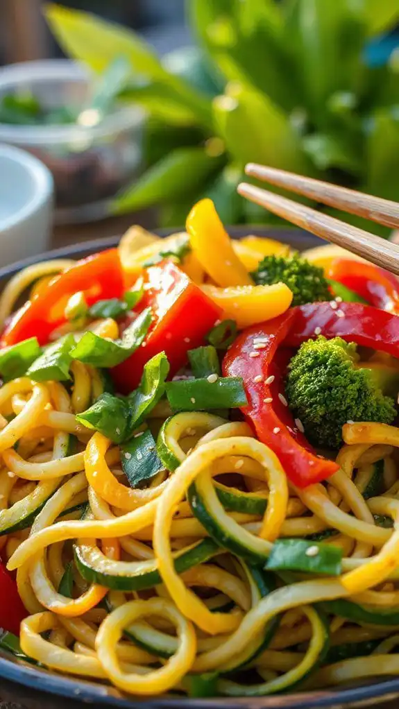 zucchini noodles hibachi style