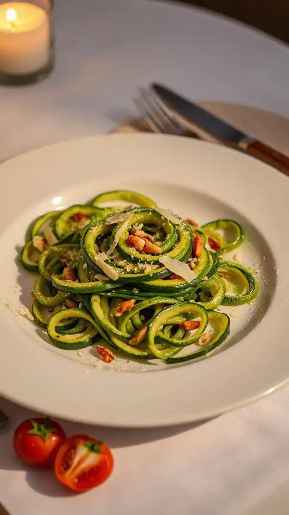 zucchini noodles with avocado