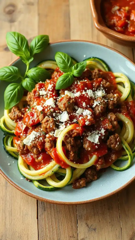 zucchini noodles with beef