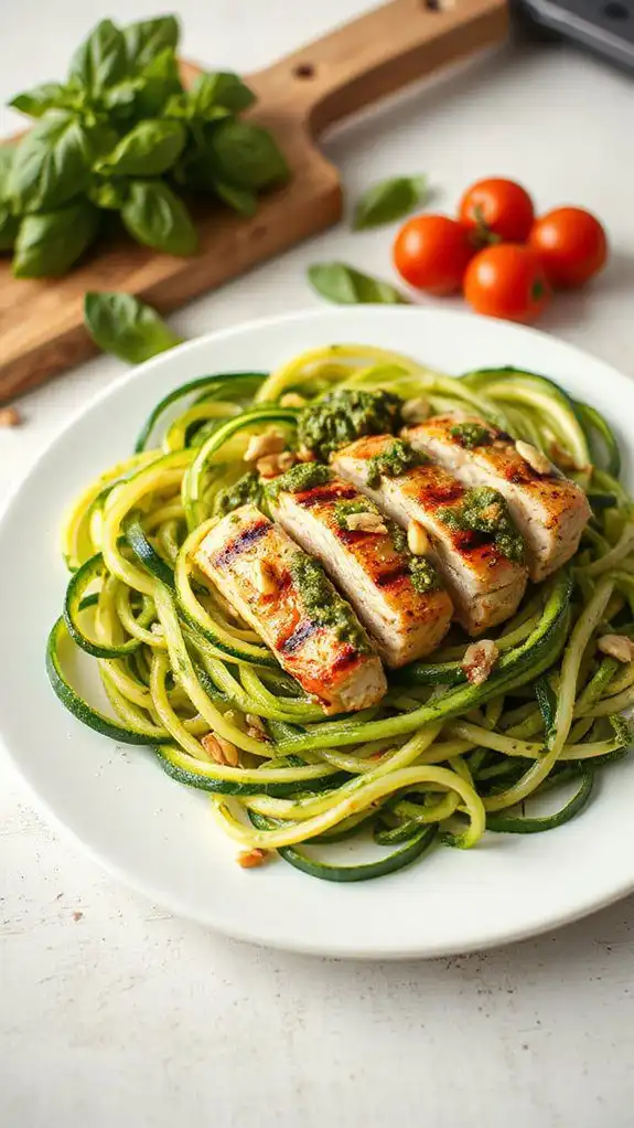 zucchini noodles with chicken