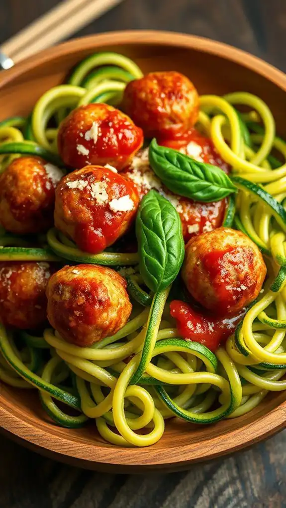 zucchini noodles with turkey