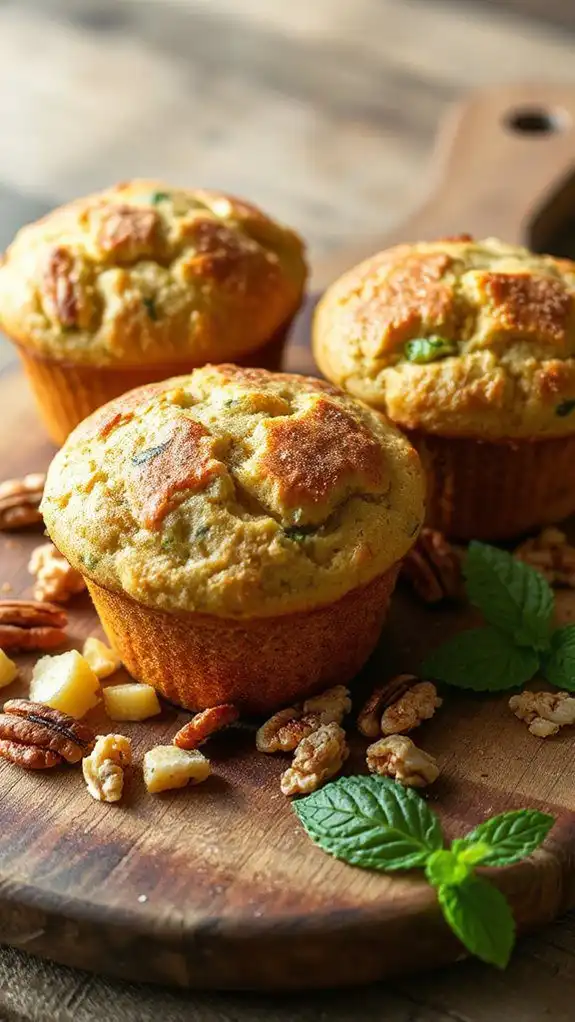 zucchini pineapple flavored muffins