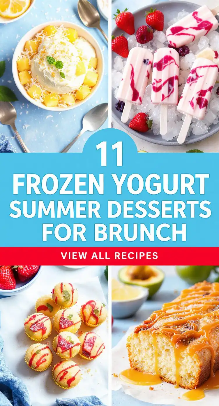 11 Frozen Yogurt Summer Desserts for Brunch