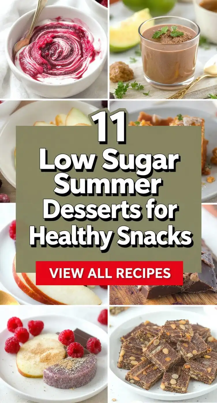 11 Low Sugar Summer Desserts for Healthy Snacks