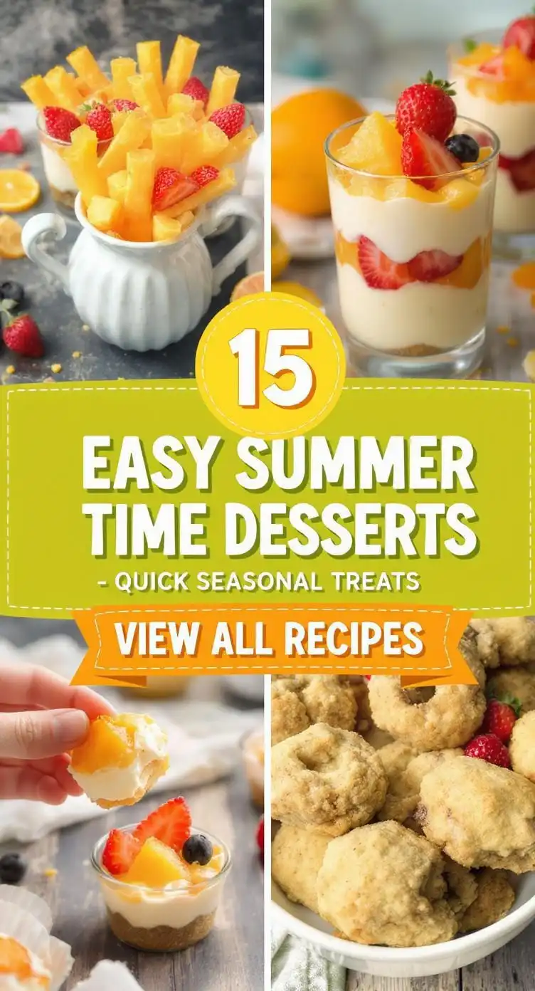 15 Easy Summer Time Desserts Quick Seasonal Treats