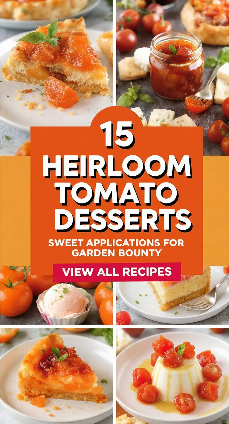 15 Heirloom Tomato Desserts Sweet Applications for Garden Bounty