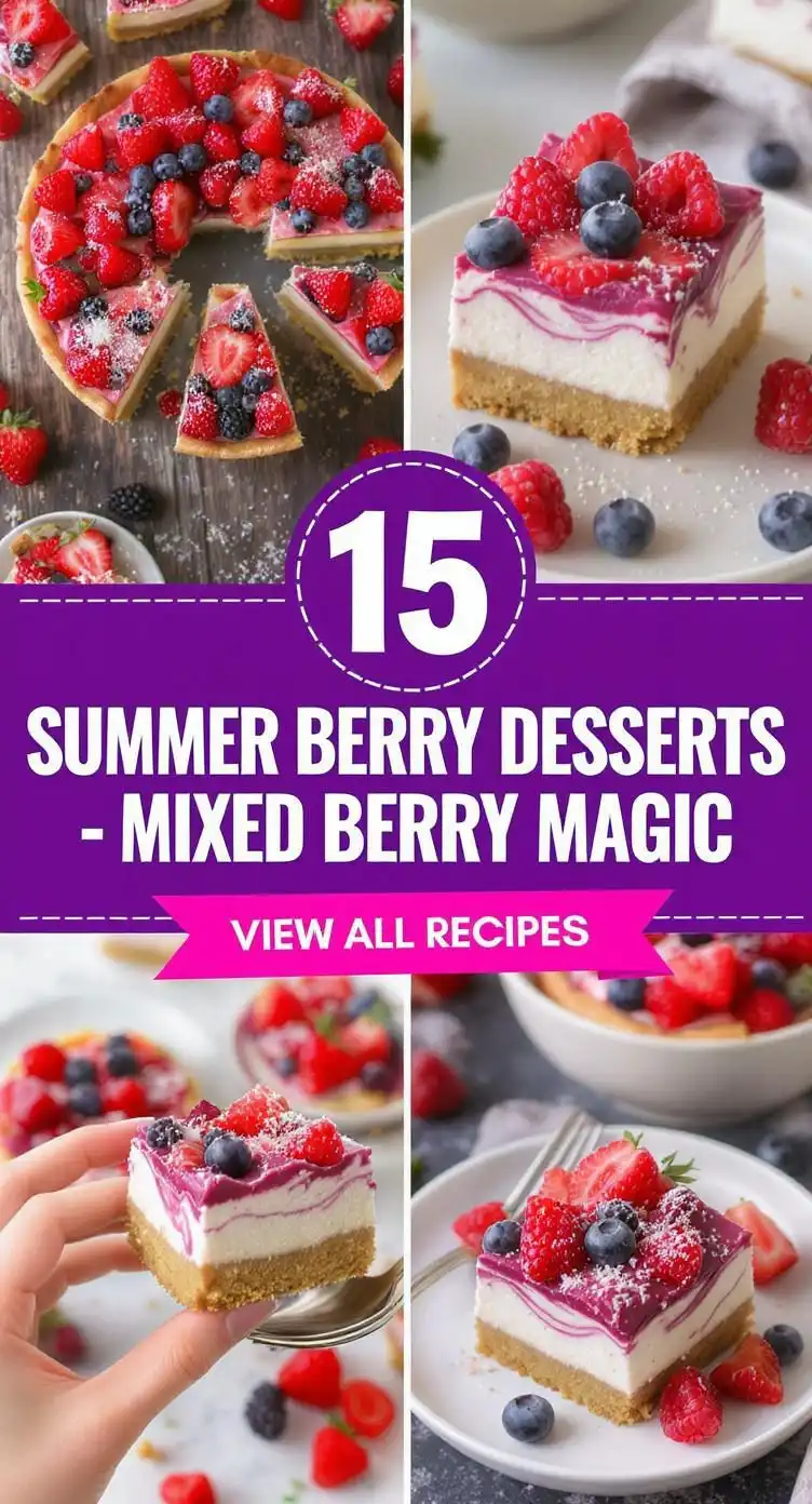 15 Summer Berry Desserts Mixed Berry Magic