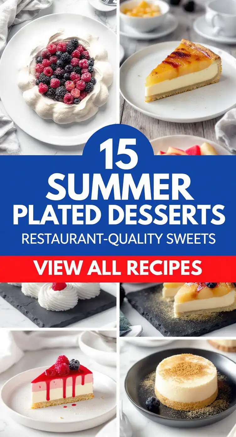 15 Summer Plated Desserts Restaurant-Quality Sweets