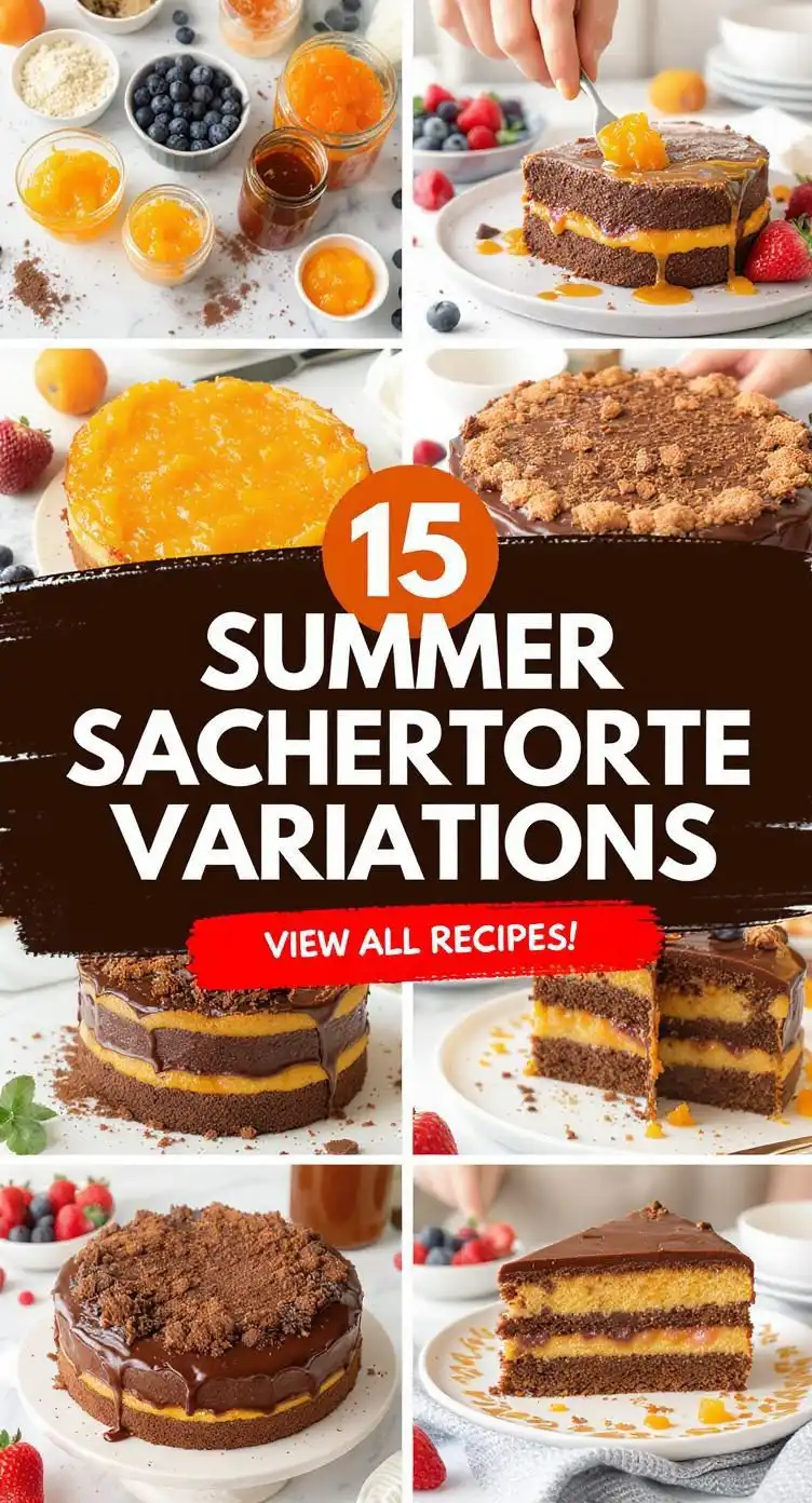 15 Summer Sachertorte Variations Chocolate Apricot Cakes