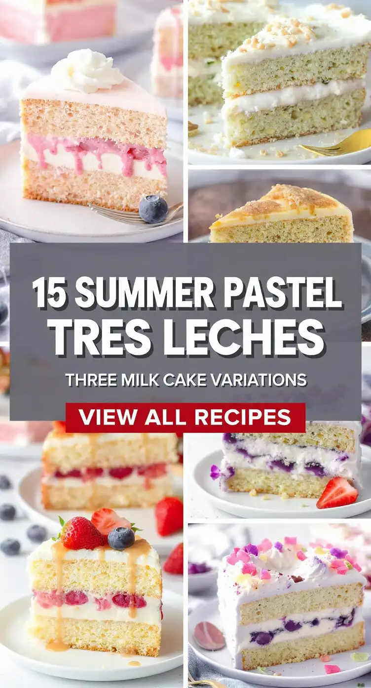 15 Summer Pastel De Tres Leches | Three Milk Cake Variations
