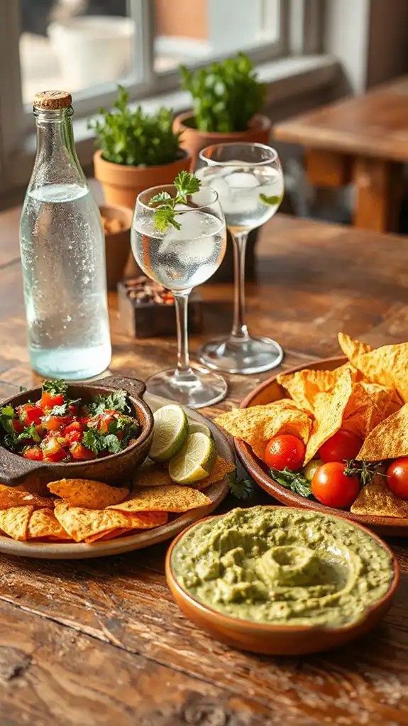 accompaniments and refreshments served