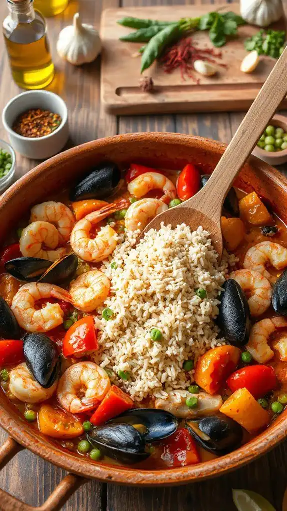add arborio rice mixture add arborio rice mixture