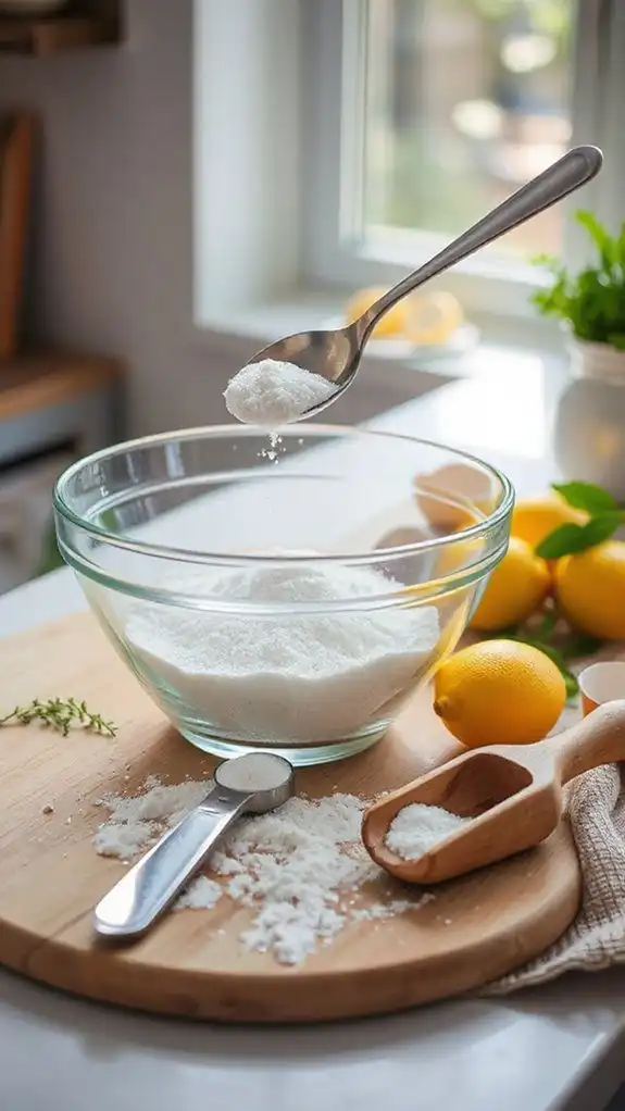 add baking powder now