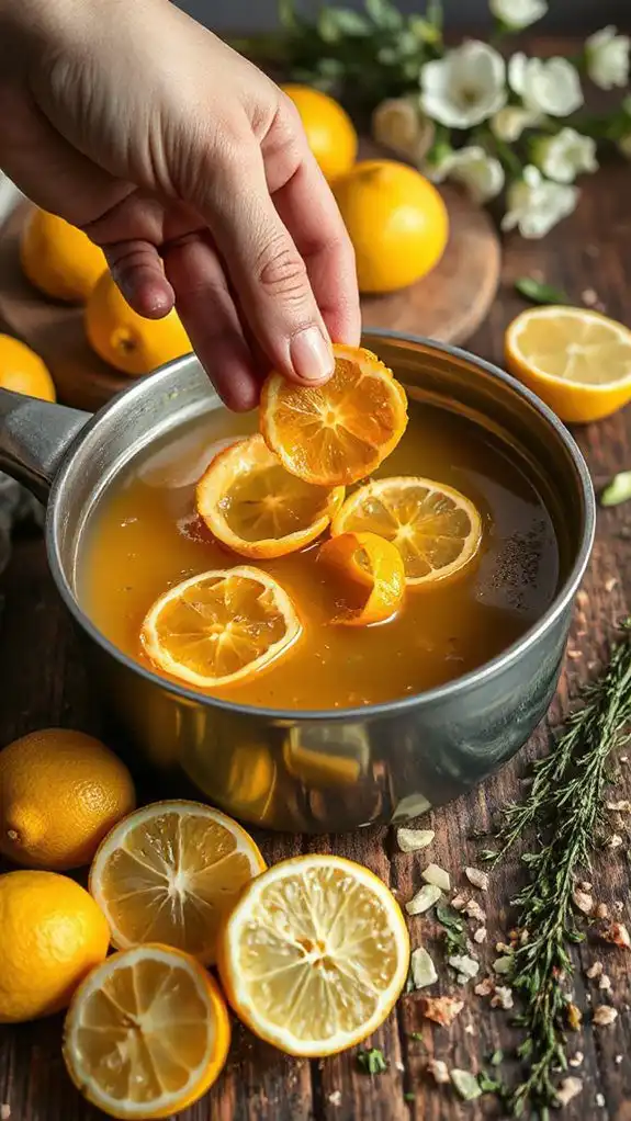 add candied citrus peel