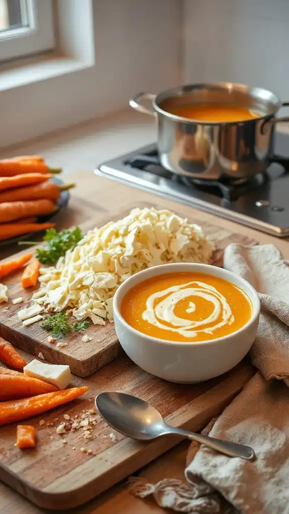 add cheese for creaminess