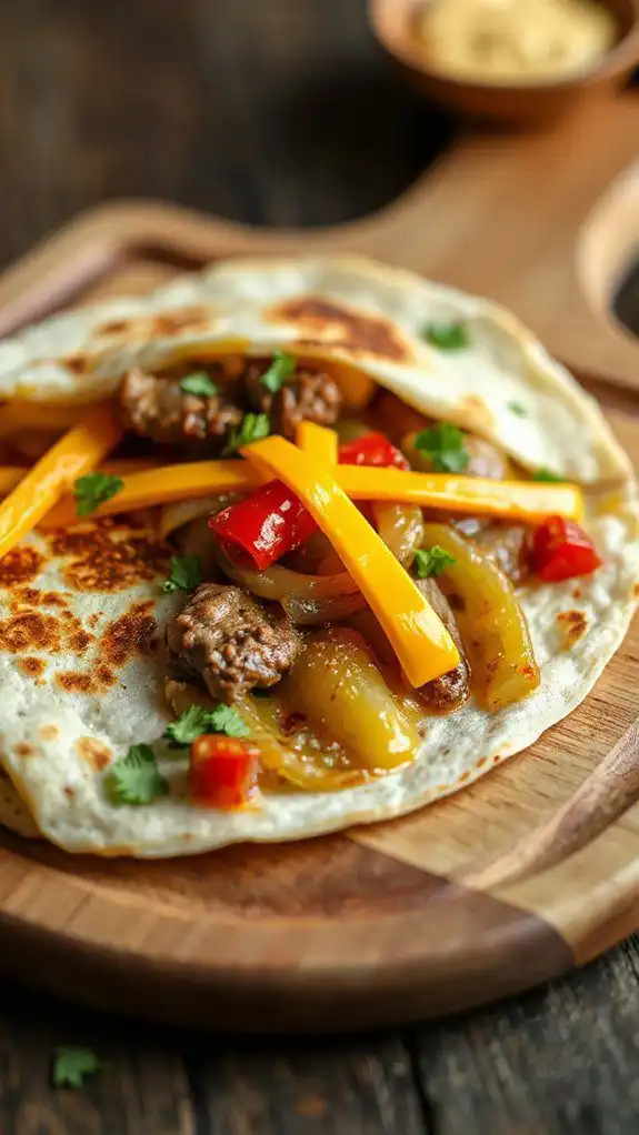 add cheese to quesadilla