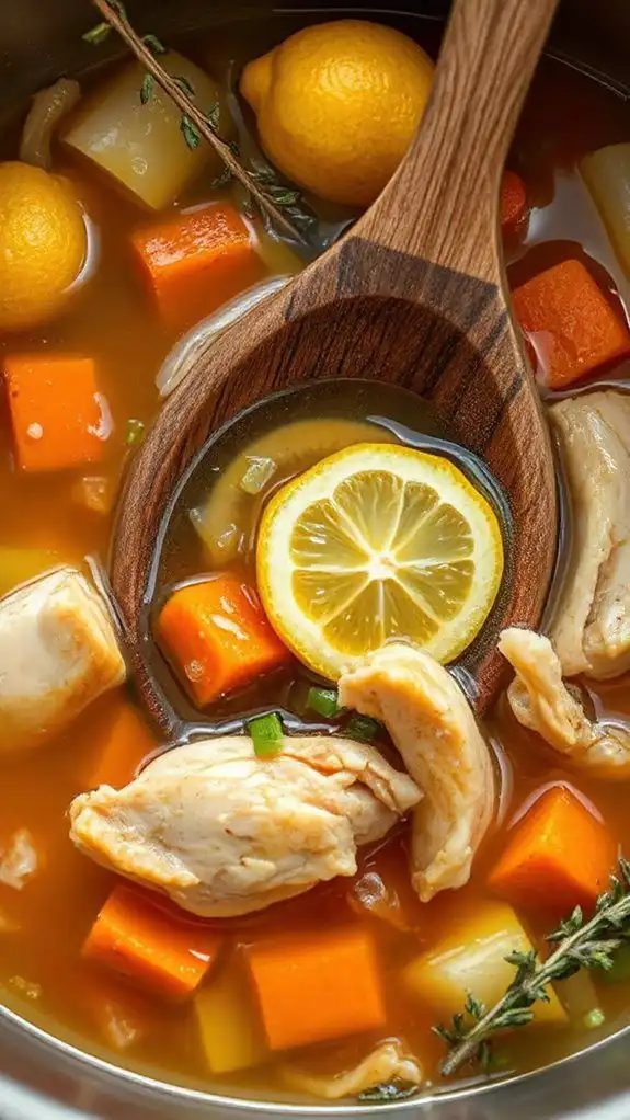 add chicken to mixture