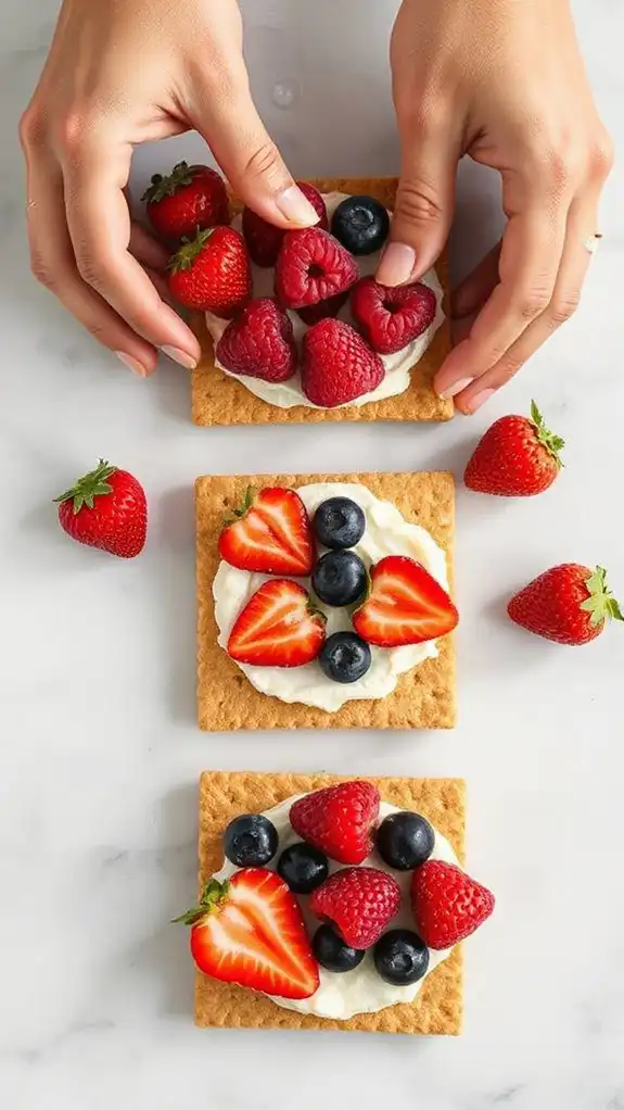 add colorful berry patterns