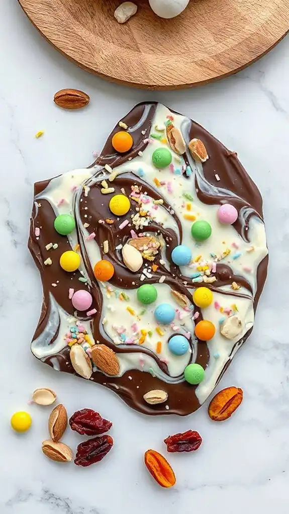 add colorful sprinkle toppings