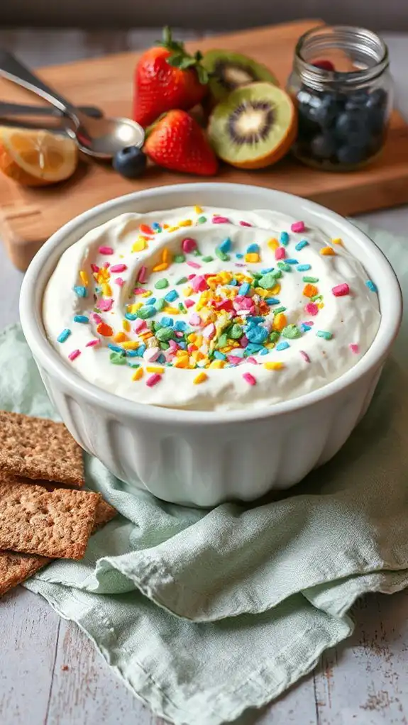 add colorful sprinkles generously