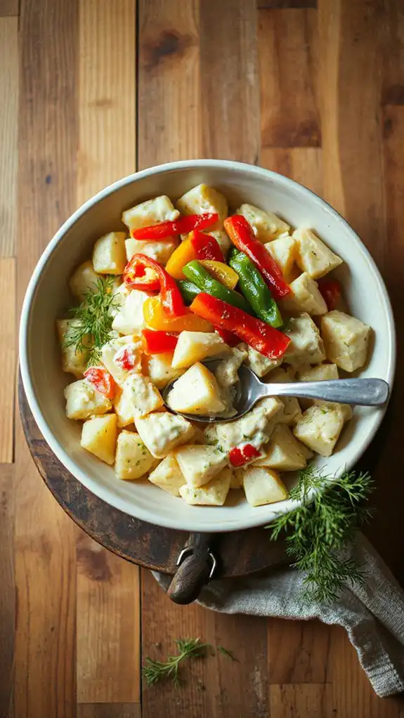 add diced bell peppers add diced bell peppers
