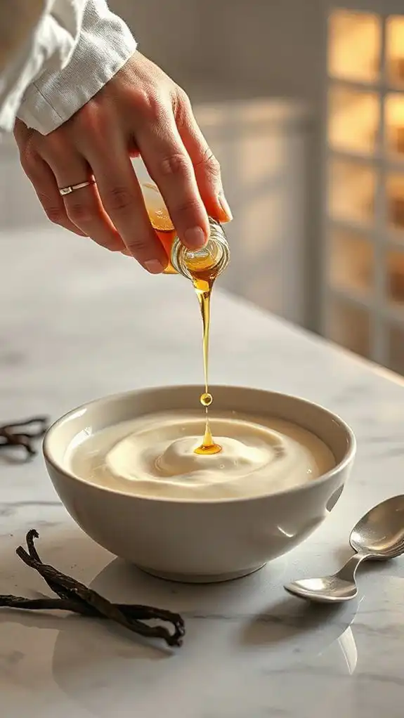 add extracts after cooling