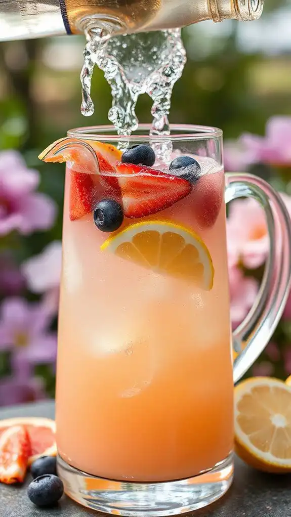 add fizzy water ingredient