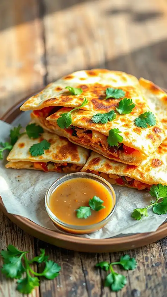 add fresh cilantro garnish