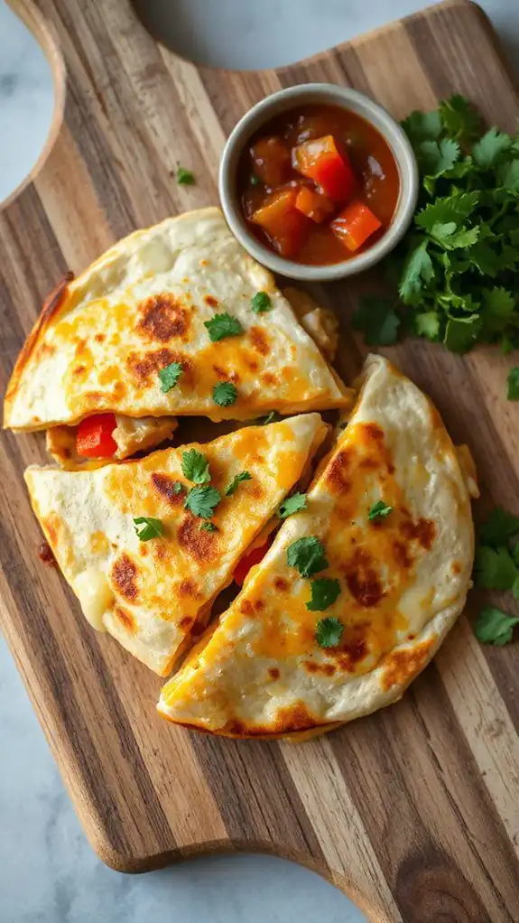 add fresh cilantro garnish