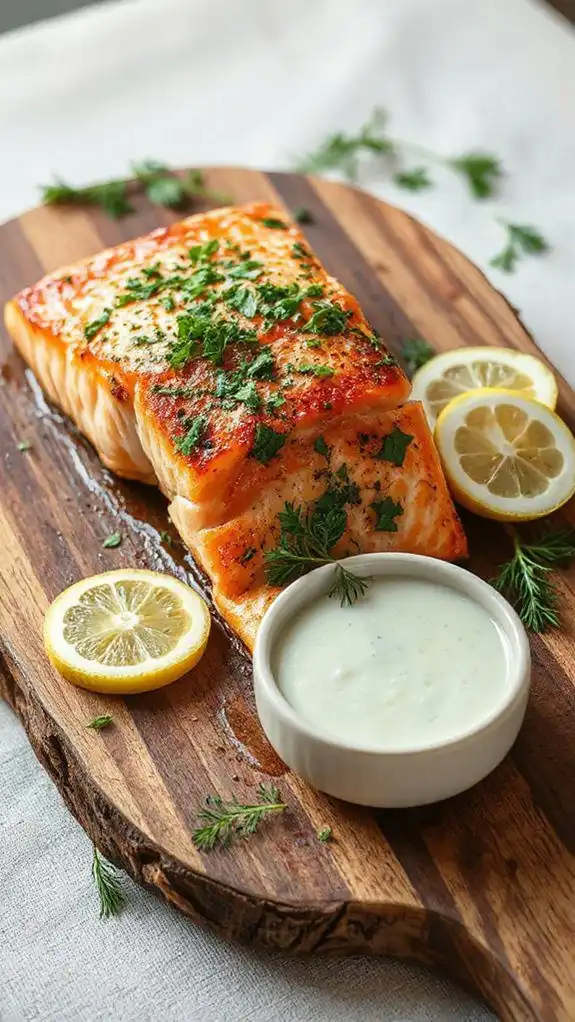 add fresh herb garnish
