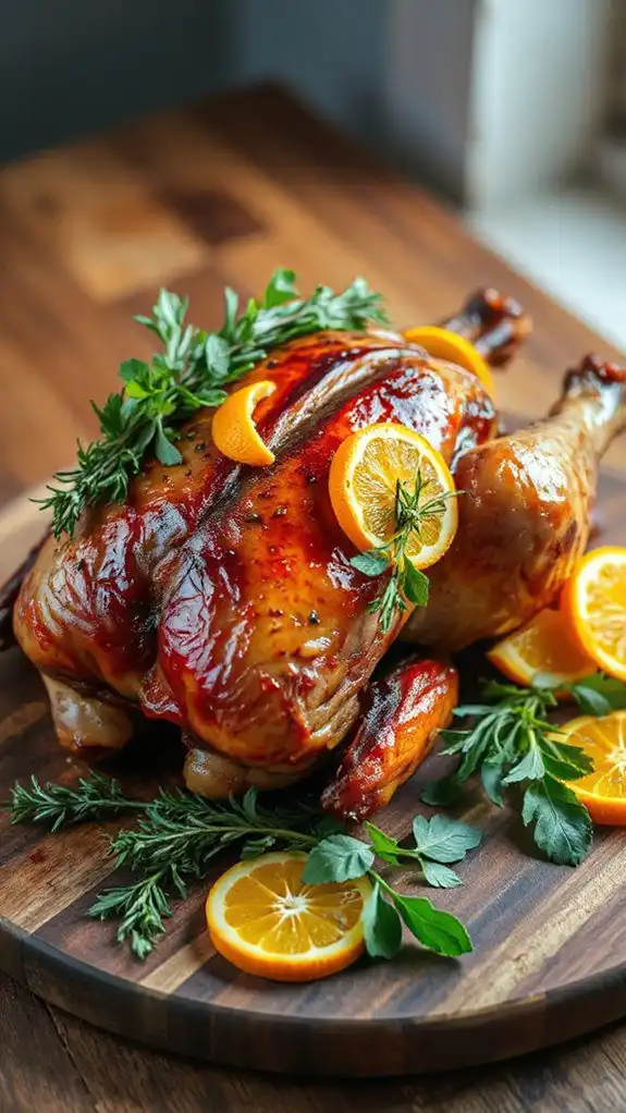 add fresh herb garnish