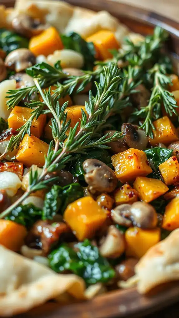 add fresh herbs generously