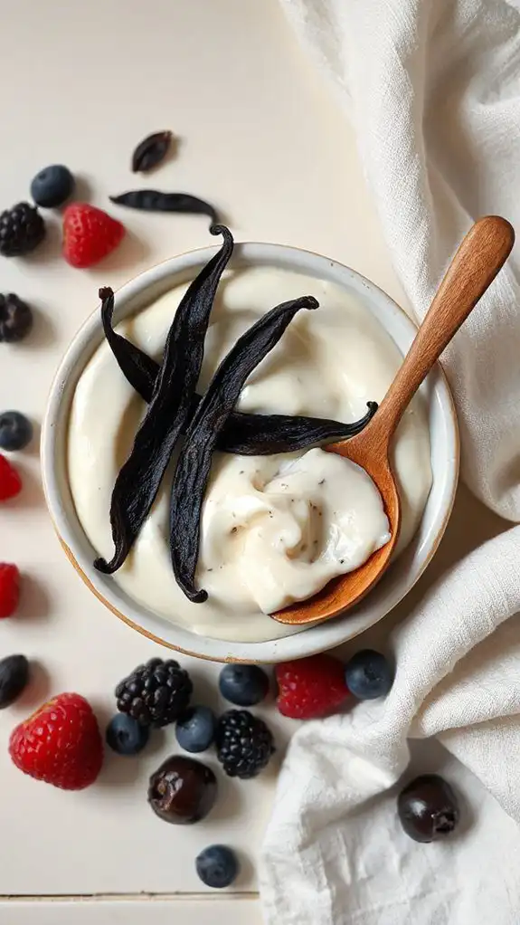 add fresh vanilla beans
