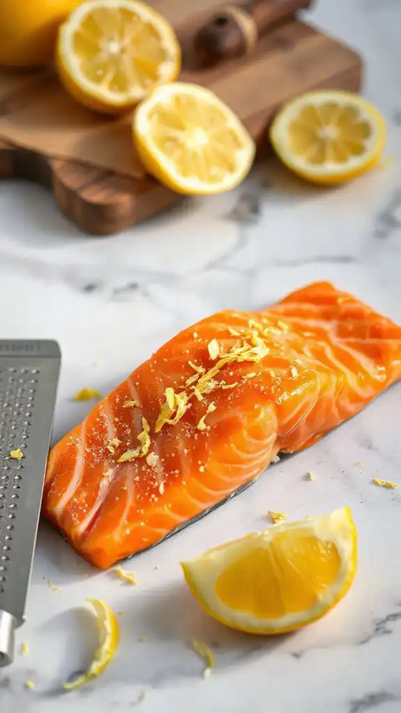 add lemon zest seasoning