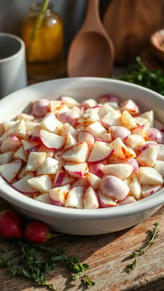 add onion to dish